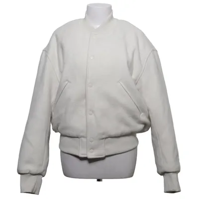 Bomberjakke (Hvid) fra Weekday Polyester, Uld