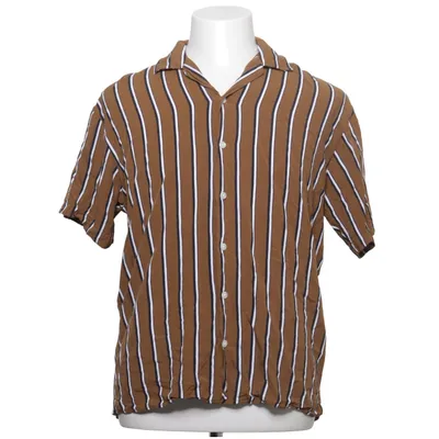 Kortærmet skjorte (Brun, Hvid) fra Premium by Jack & Jones Viscose
