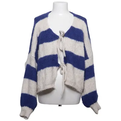 Cardigan (Blue, White) from Mioni Acrylic, Polyamide, Viscose, Wool