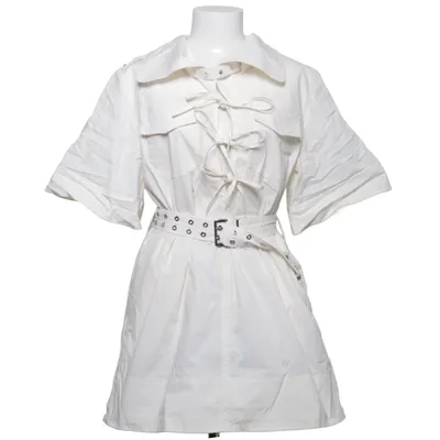 Dress (White) from Ganni Elastane, Organic cotton