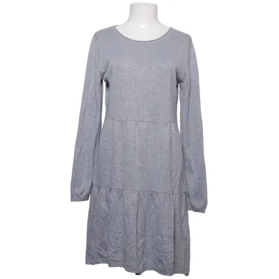 Jurk (Grijs) van Boysen's Katoen, Viscose