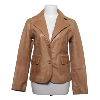 Leren blazer (Beige) van Amisu Katoen, Leer