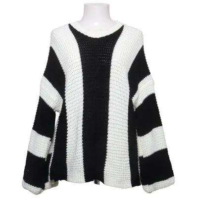 Sweater (Black, White) from Pronto Moda Acrylic, Elastane, Viscose, Wool