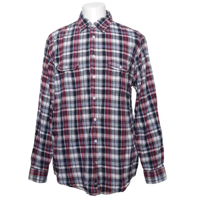 Flanellen overhemd (Rood, Blauw, Wit) van Man's World Katoen
