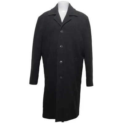 Coat (Gray) from Bay Polyester, Viscose, Wool