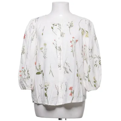 Blouse (Blanc, Multicolore) de H&M Premium Quality Lin, Viscose