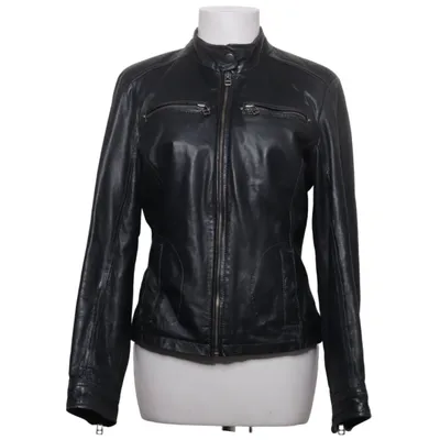 Leather jacket (Black) from Alice Bizous Leather, Polyester