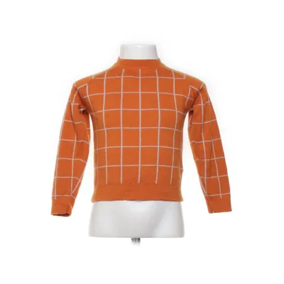 Tröja (Orange, Vit) från Voksi Merinoull