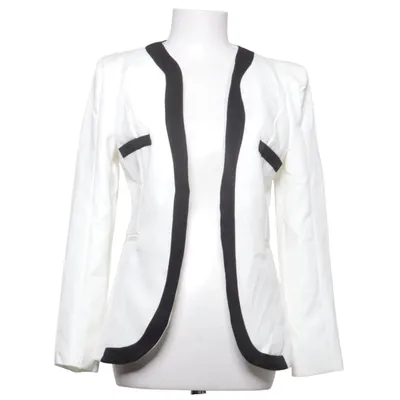 Blazer (Hvid, Sort) fra Favolook