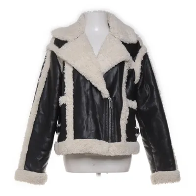Shearlingjacka (Svart, Vit) från Gina Tricot Polyester, Polyuretan