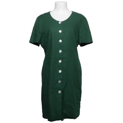 Jurk (Groen) van Miss H. Linnen, Polyester, Viscose