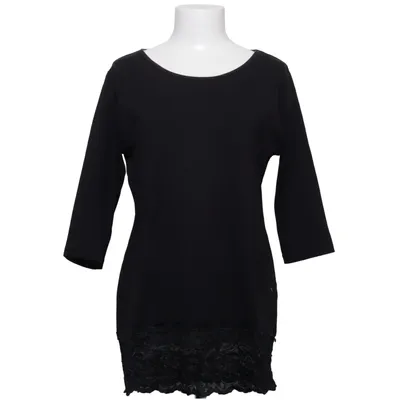 Tunic (Black) from Basic Style Cotton, Elastane, Polyamide