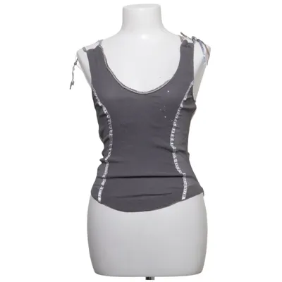 Tanktop (Grijs, Beige) van Munthe plus Simonsen Elastaan, Zijde