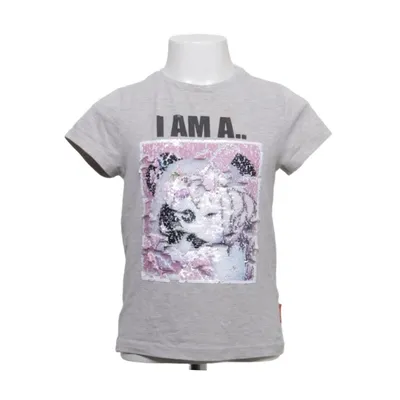 T-shirt (Grijs) van Emoji Katoen, Elastaan, Polyester