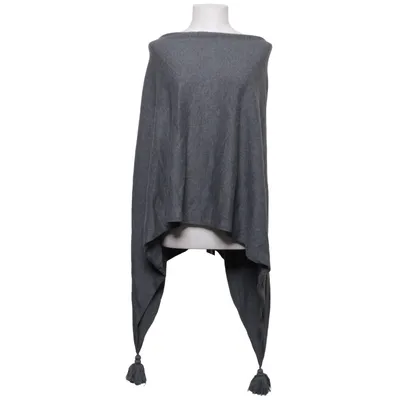 Poncho (Gray) from Dotted Blue Cotton, Polyamide, Wool