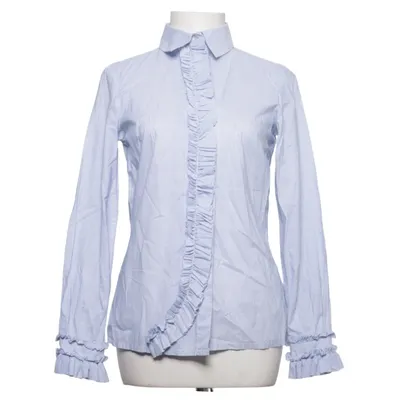 Shirt (Blauw, Wit) van Sisley Katoen, Lyocell