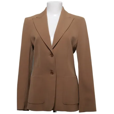 Blazer (Beige) from Turnover Acetate, Cupro, Elastane, Polyester, Wool