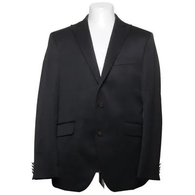 Blazer (Zwart) van Masterhand Acetaat, Polyester, Viscose, Wol