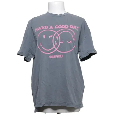 T-shirt (Grijs, Roze) van Smiley World Katoen