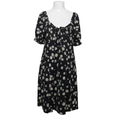 Dress (Black, White, Yellow) from New Look Curves Elastane, Polyester