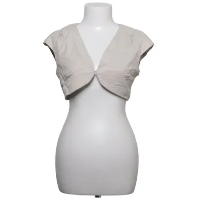 Bolero (Beige) van Mango Suit Acetaat, Katoen, Elastaan, Viscose