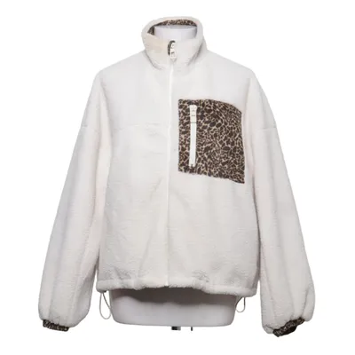 Fleece jacket (White, Orange, Multicolored) from ONLY Polyester