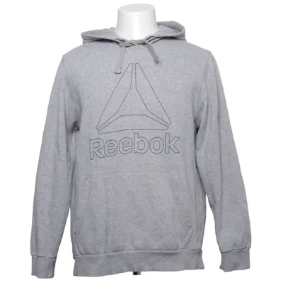 Hoodie (Gray) from Reebok Cotton, Elastane, Polyester