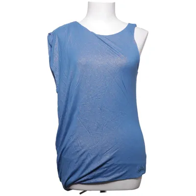 Haut (Bleu) de Met Élasthane, Viscose