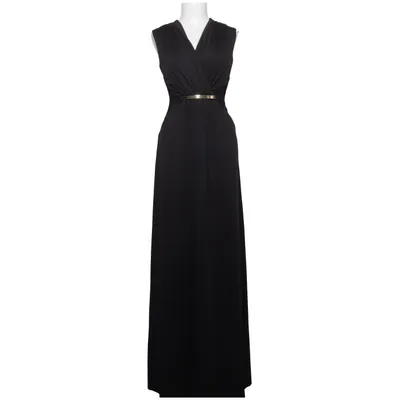 Maxi jurk (Zwart) van Manoukian Elastaan, Polyester