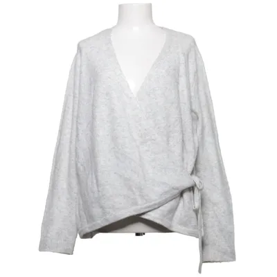 Slå om-cardigan (Grå) fra Samsa Collection Akryl, Elastan, Nylon, Uld