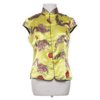 Cheongsam (Gul, Röd, Flerfärgad) Silke, Viskos