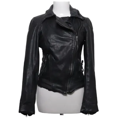 Biker jacket (Gray) from Muubaa Cotton, Leather, Polyester