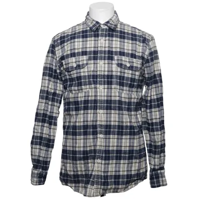 Chemise en flanelle (Bleu, Blanc, Beige) de Jack & Jones Vintage Coton
