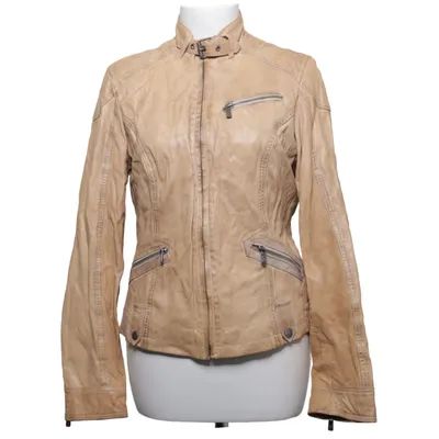 Bikerjacka (Beige) från Jilani Collection