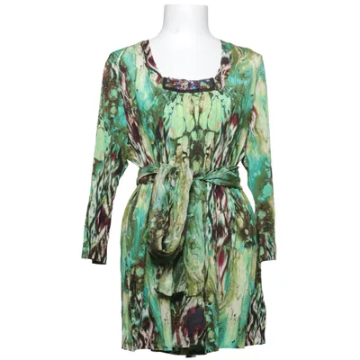 Strikblouse (Groen, Meerkleurig) van Selection by Ulla Popken Elastaan, Viscose