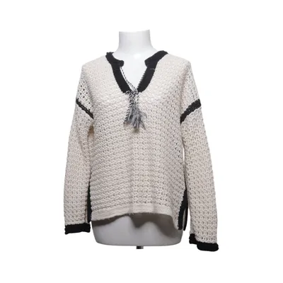 Sweater (Beige, Black) from Atelier Evène Polyester, Wool