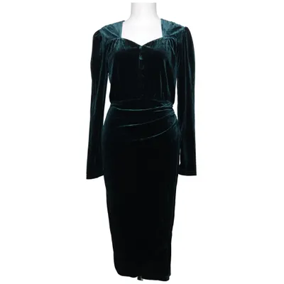 Robe portefeuille (Vert) de Belle Poque Élasthane, Polyester, Viscose
