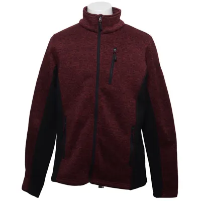 Fleece jacket (Red, Black) from Strøva Elastane, Polyester