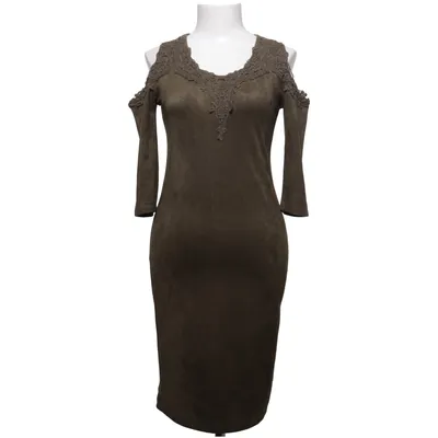 Robe longue (Vert) de Voyelles Élasthane, Polyester