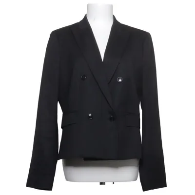 Blazer (Zwart) van Vanilia-Elements Acetaat, Elastaan, Polyamide, Wol