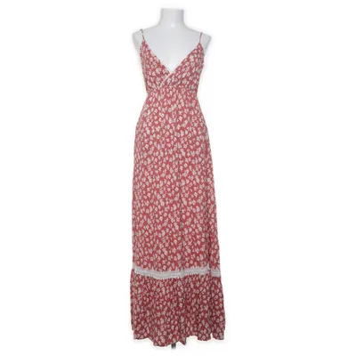 Maxi dress (Red, White) from Sweet & Girl Cotton, Polyester