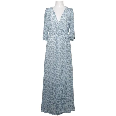 Robe portefeuille (Bleu, Blanc) de YAS Polyester