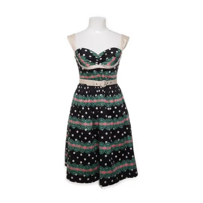 Klänning (Svart, Flerfärgad) från Betsey Johnson Bomull, Elastan, Polyester
