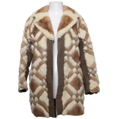 Pälskappa (Brun, Beige)