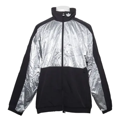 Träningsjacka (Svart, Silverfärgad) från Adidas Nylon, Polyuretan, Återvunnen polyester