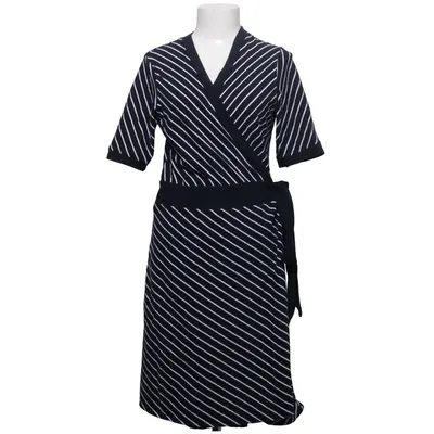 Robe portefeuille (Bleu, Blanc) de Wico Coton, Élasthane