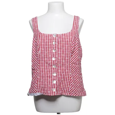 Dirndl blouse (Red, White) from Landhaus Cotton