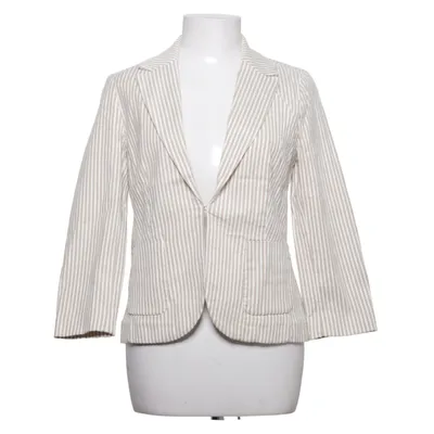 Blazer (Beige, Wit) van Hallhuber Katoen, Elastaan