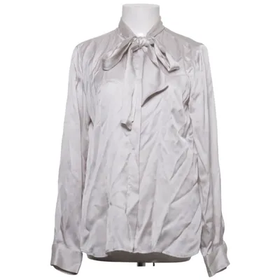 Sløjfebluse (Grå) fra The Shirt Factory Viscose