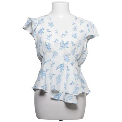 Peplumbluse (Hvid, Blå) fra Active Usa Polyester
